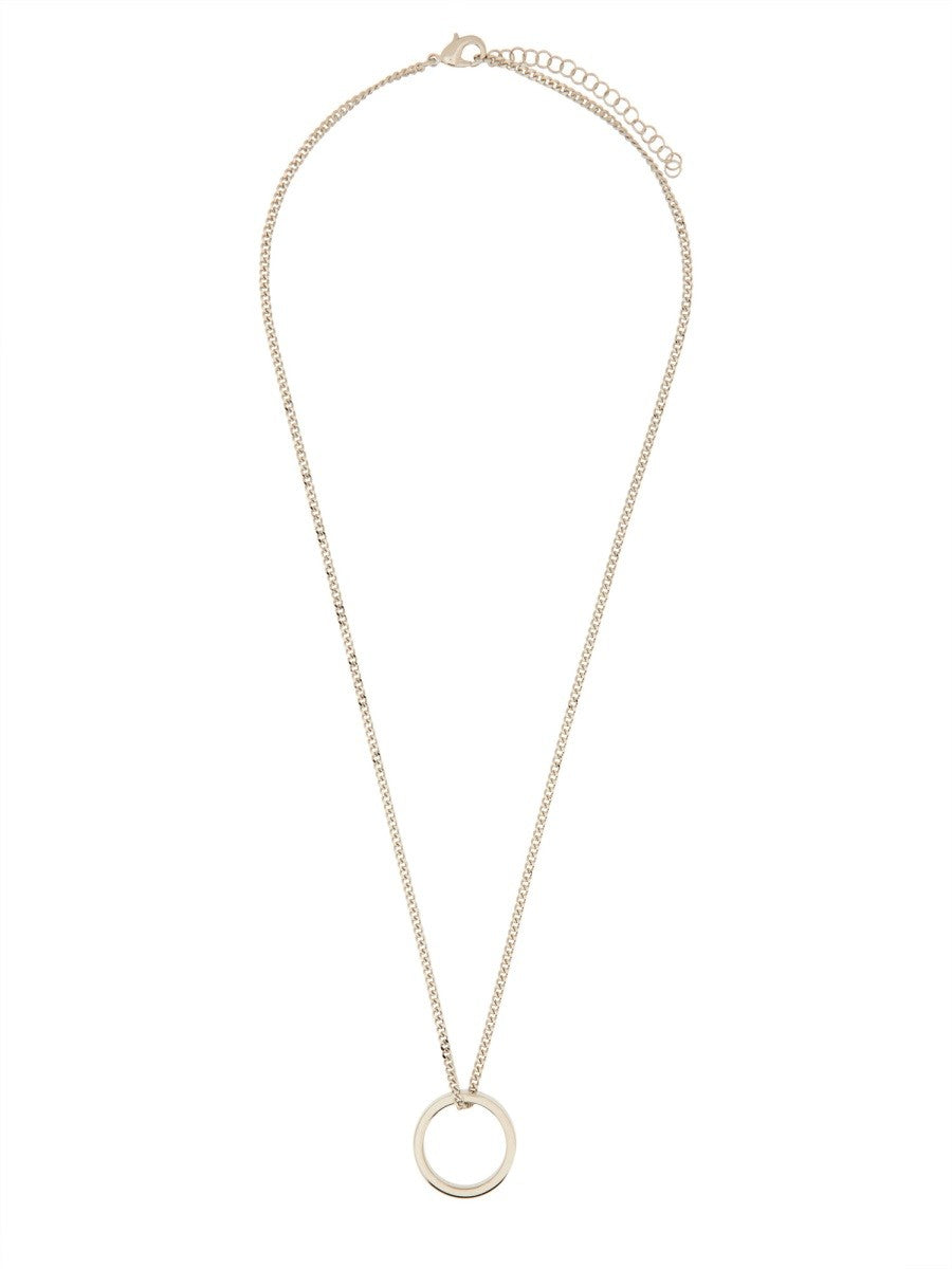 MM6 MAISON MARGIELA MINIMAL LOGO RING NECKLACE