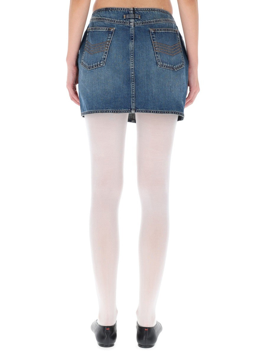 JEAN PAUL GAULTIER MINISKIRT WITH DOUBLE ZIPPER