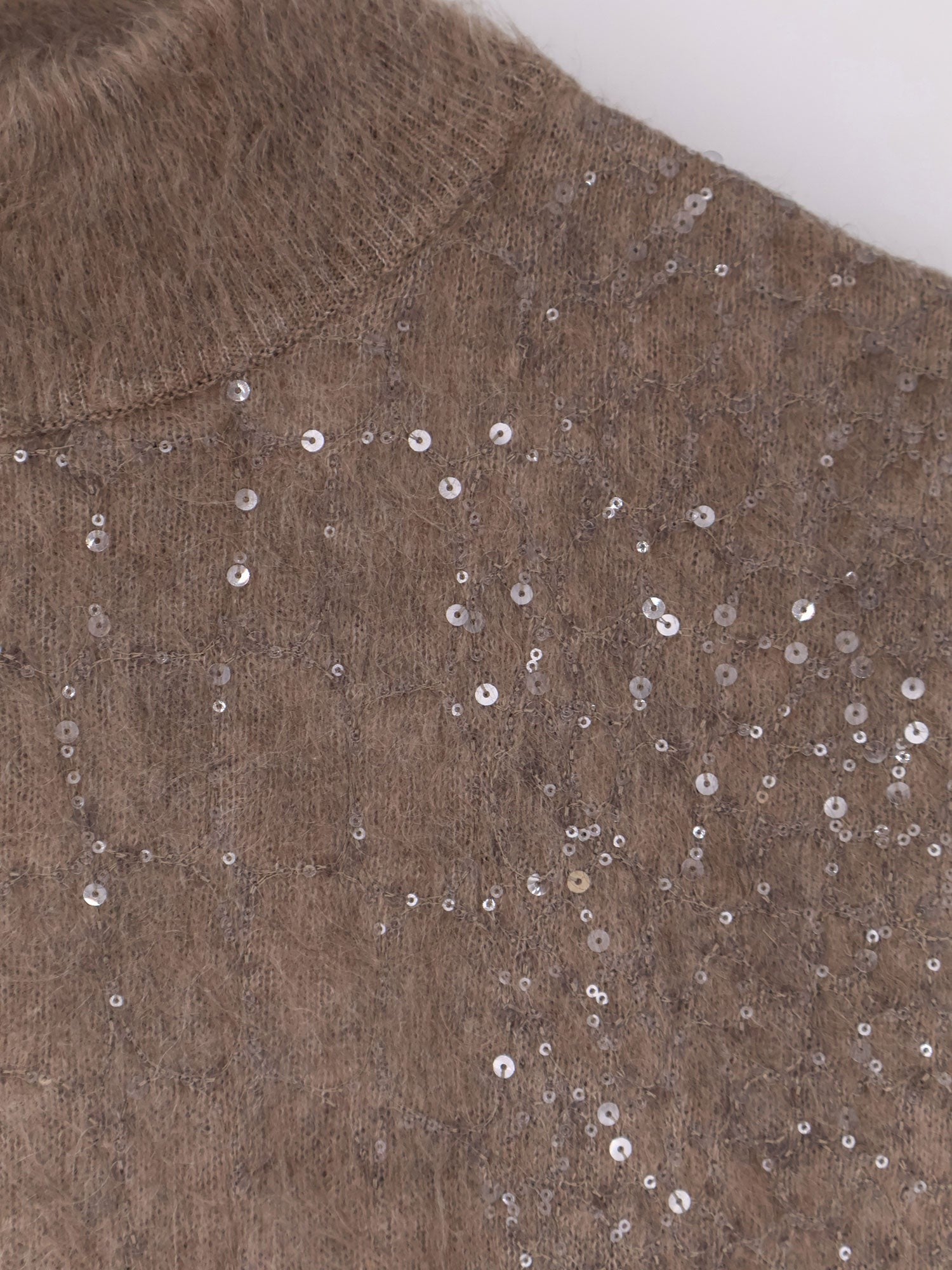 Brunello Cucinelli Mohair and virgin wool dress with sequins