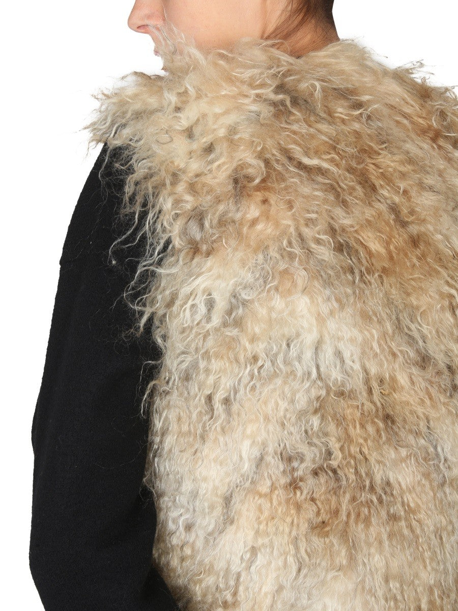 BECAGLI SINCE 1994 MOHAIR FUR VEST