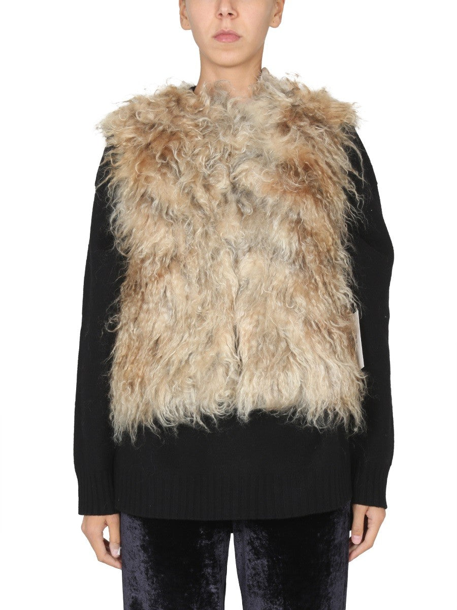 BECAGLI SINCE 1994 MOHAIR FUR VEST