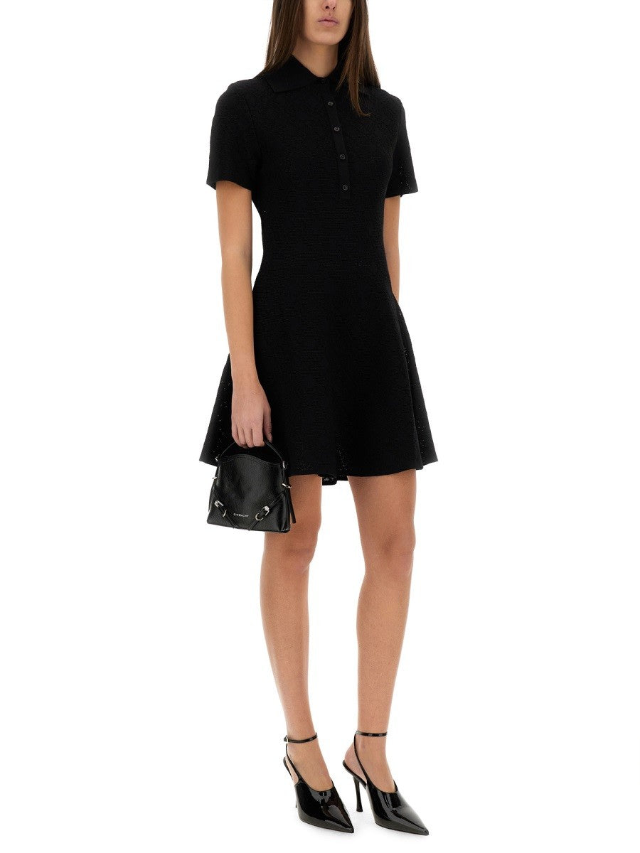 Givenchy "MONOGRAM 72" JACQUARD POLO STYLE DRESS
