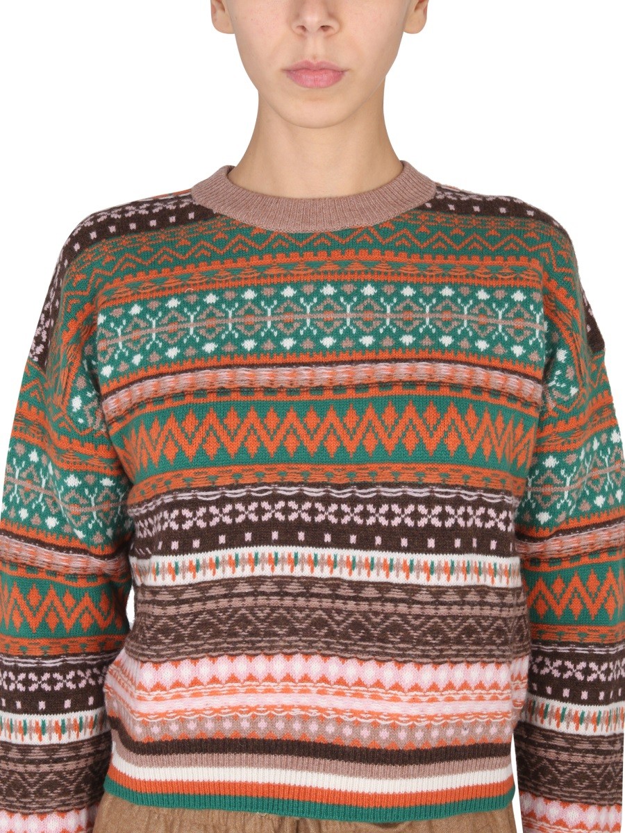 Ballantyne MULTICOLOR CREWNECK SWEATER