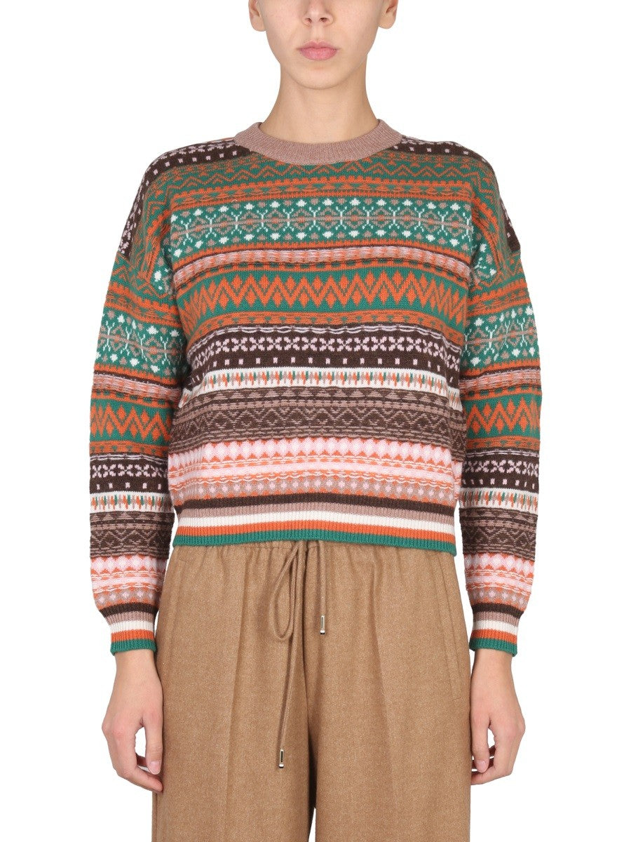 Ballantyne MULTICOLOR CREWNECK SWEATER
