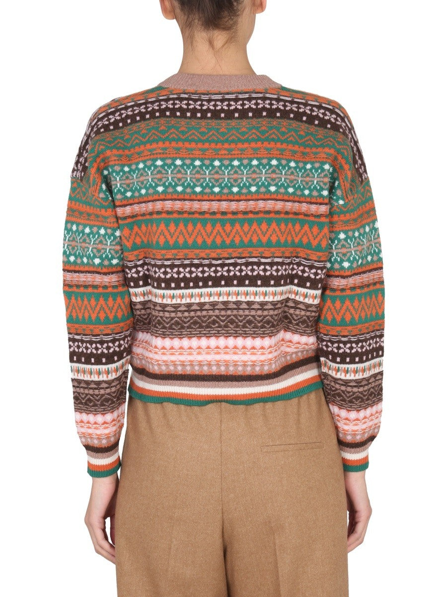 Ballantyne MULTICOLOR CREWNECK SWEATER