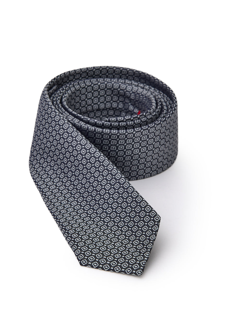 Jil Sander Dark Grey Silk 7cm Tie