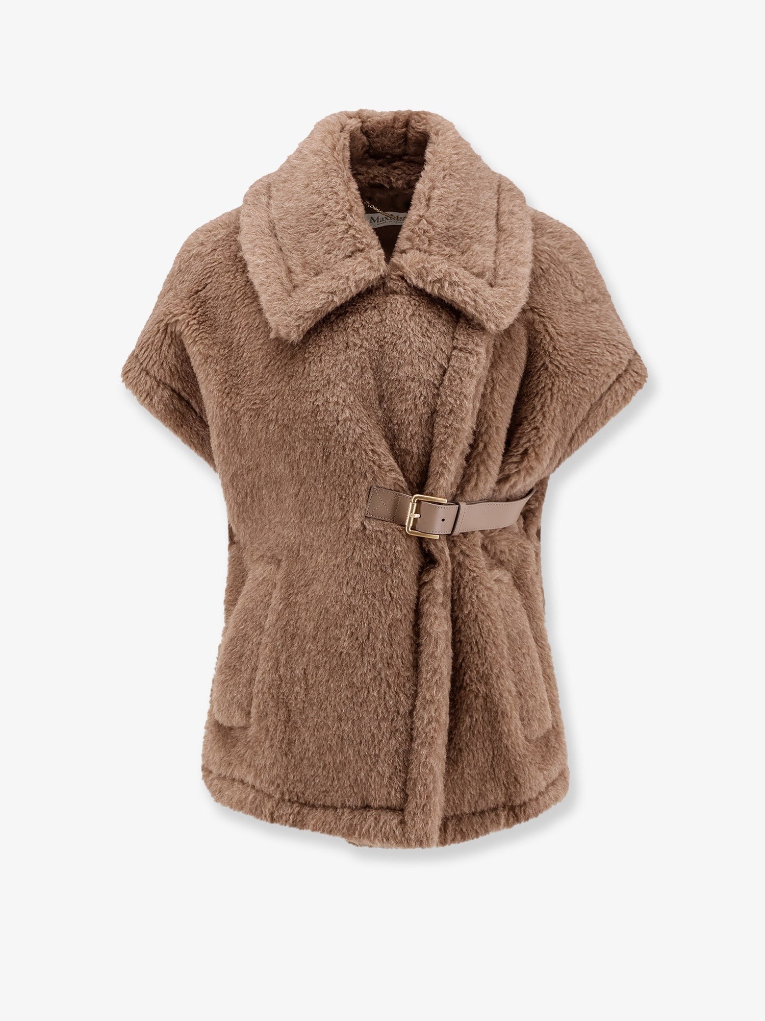 Max Mara New Abavo alpaca and cashmere sleeveless coat