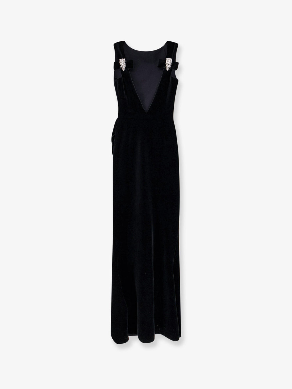 CHIARA BONI Nima velvet long dress