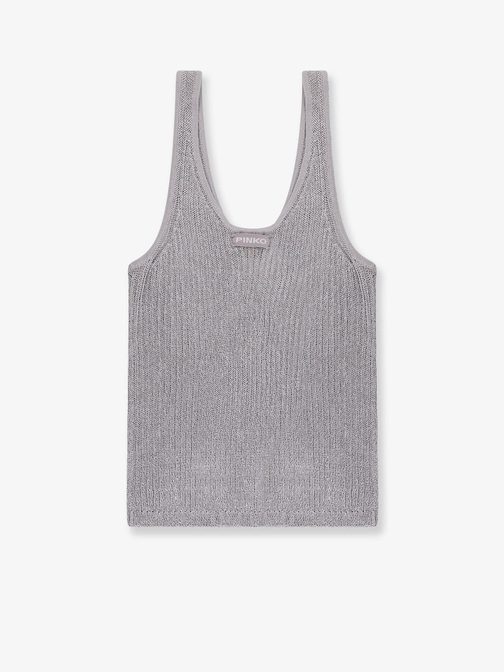 Pinko Noha viscose and metallized fibre tank top