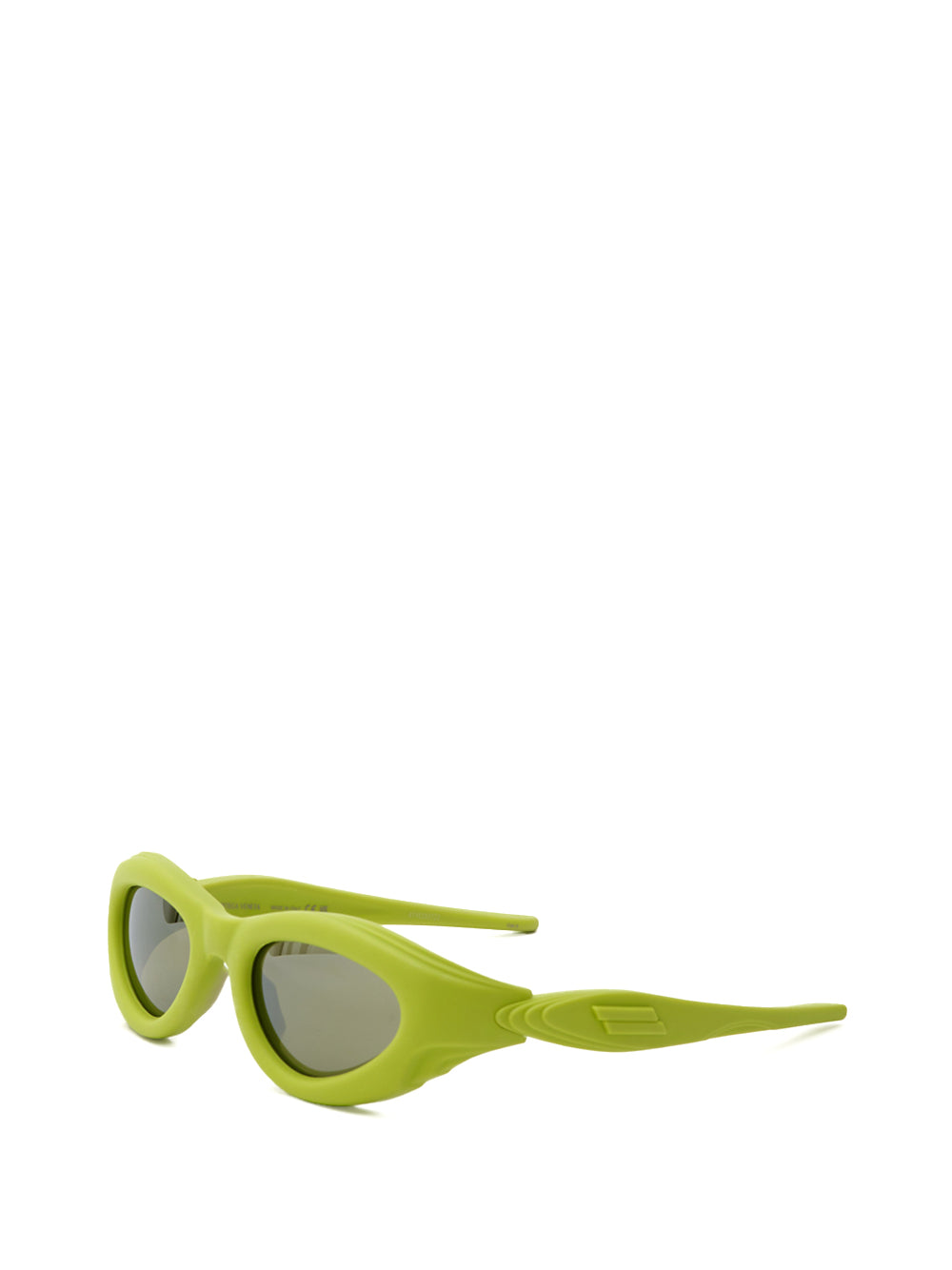 Bottega Veneta Lime Rubberized Acetate Sunglasses