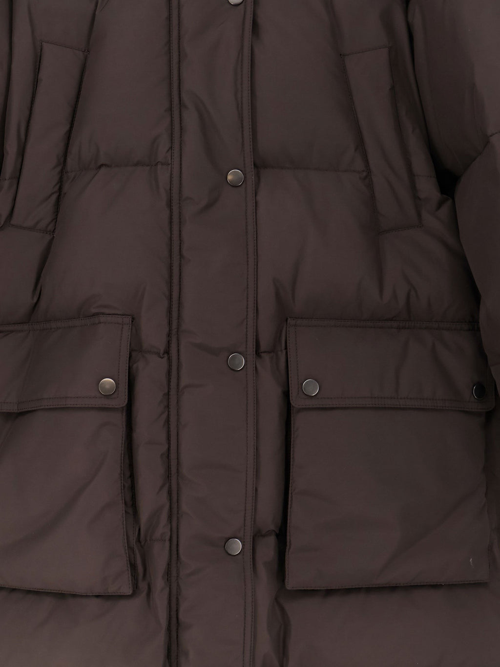 Brunello Cucinelli Nylon and cotton long down jacket