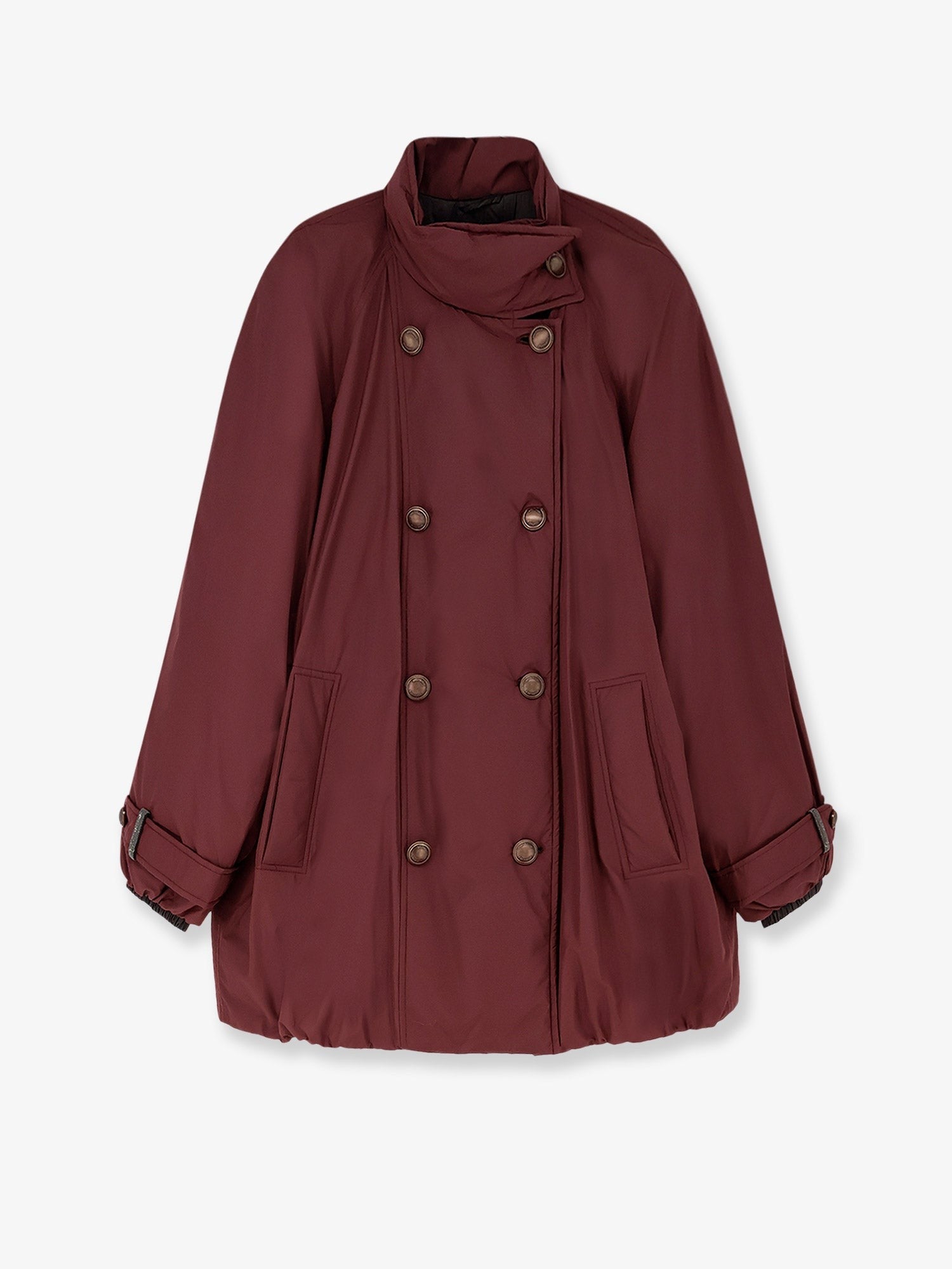 Brunello Cucinelli Nylon and cotton long jacket