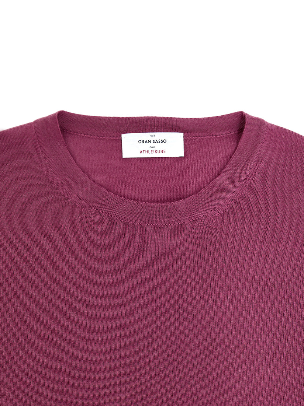 Gran Sasso Purple Wool Crewneck Sweater