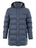 Moose Knuckles Mid-Length Down Jacket in Grey