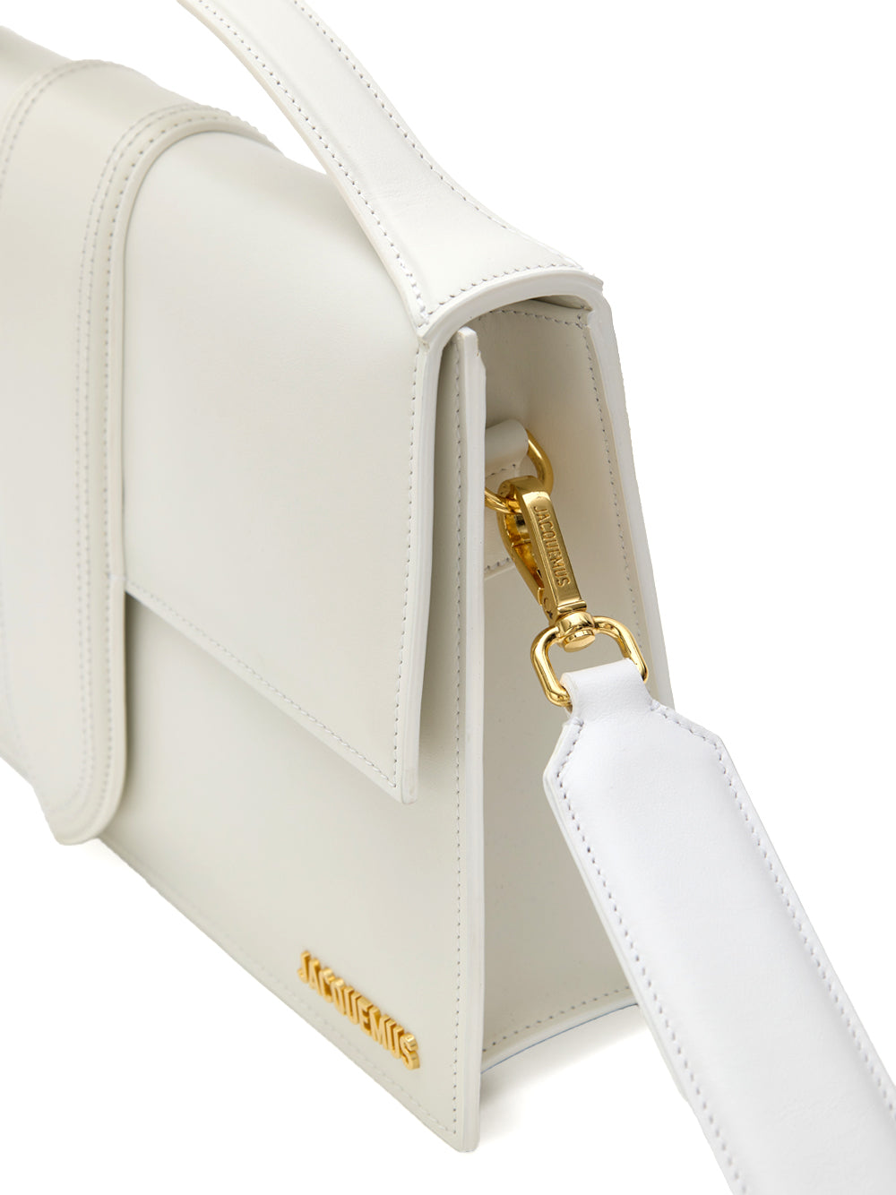 Jacquemus Le Bambino Oversized Bag in White Leather – Siebentaschen