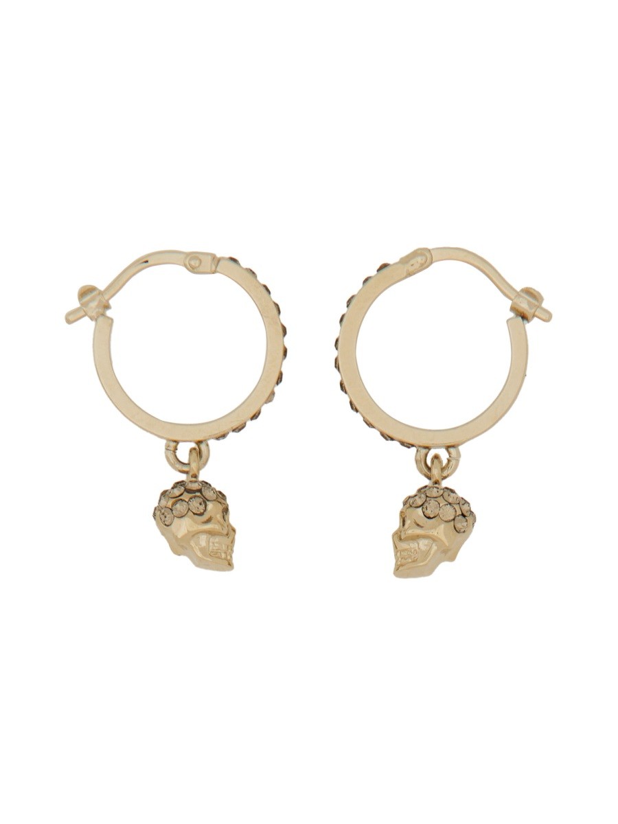Alexander Mcqueen SKULL HOOP EARRINGS