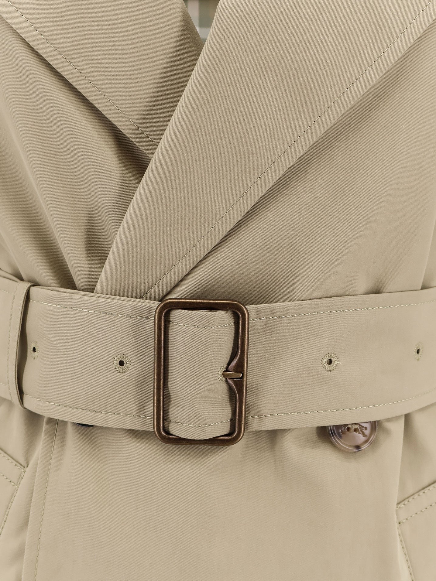 Burberry Organic cotton trench with check lining