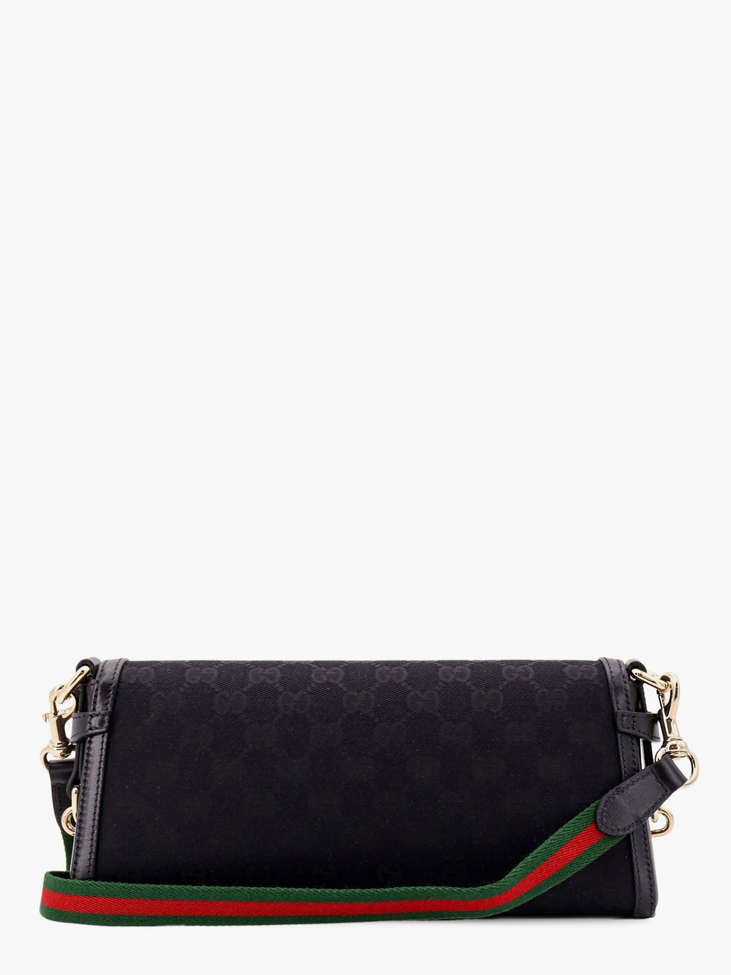 Gucci Original gg and leather shoulder bag