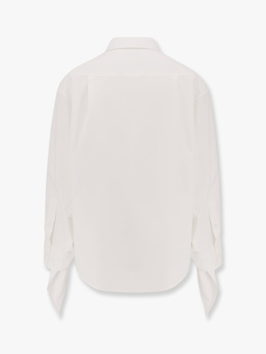 Balenciaga Oversize cotton shirt with knotted details