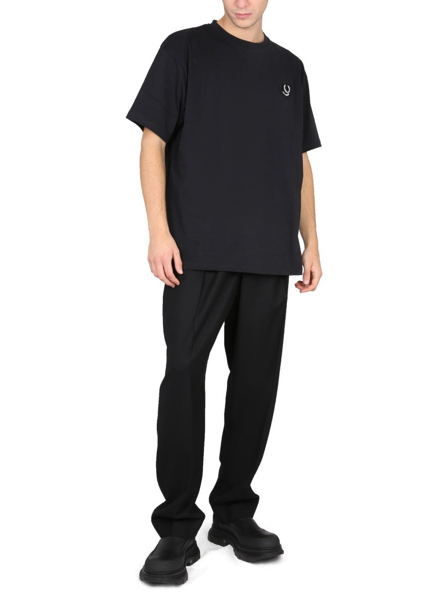 FRED PERRY X RAF SIMONS OVERSIZED LOGO T-SHIRT