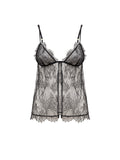 Tom Ford Black Lace Triangle Top – Open Front – Siebentaschen