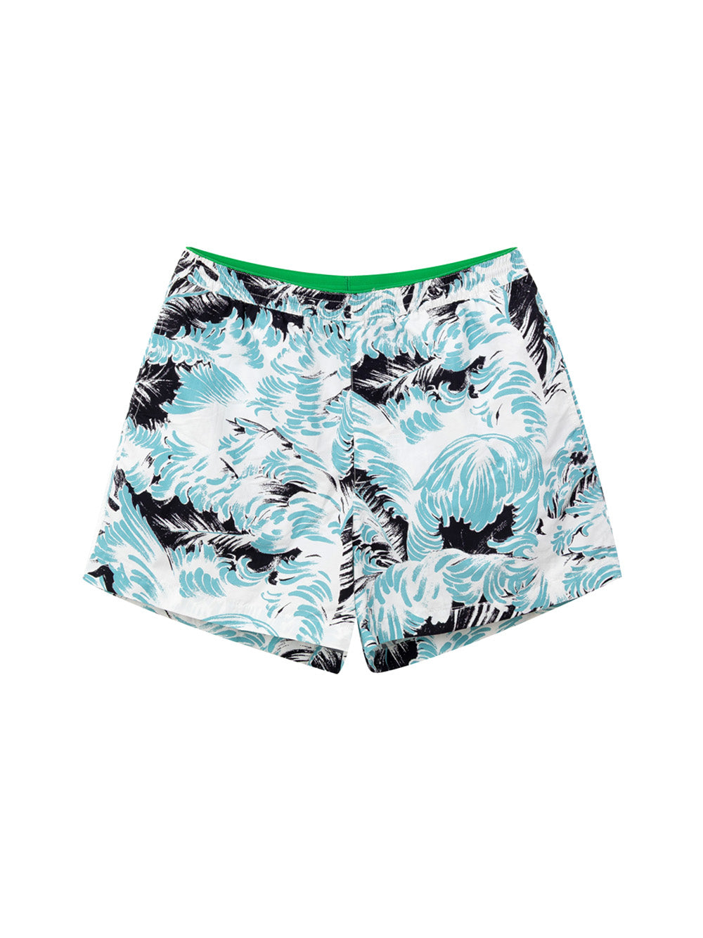 Bottega Veneta Feather Print Swim Shorts – Men White – Siebentaschen