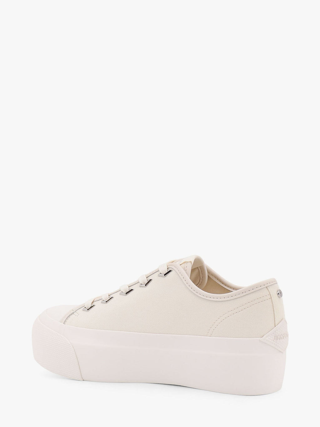 Jimmy Choo Palma maxi low-top canvas sneakers with plateau