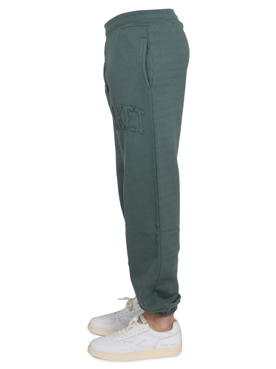 MARKET PANTS WITH APPLIED LOGO
