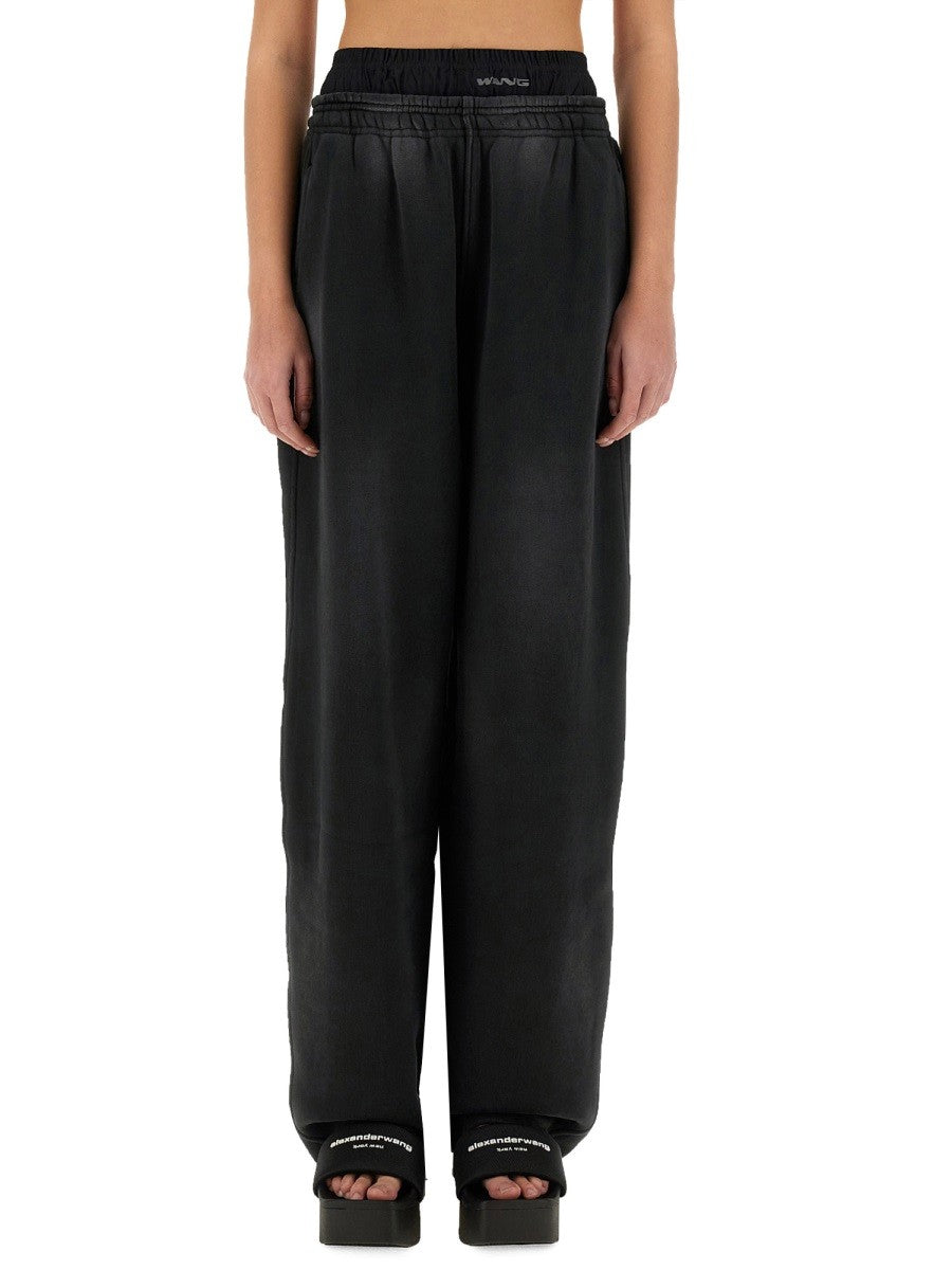 ALEXANDERWANG.T PANTS WITH LOGO