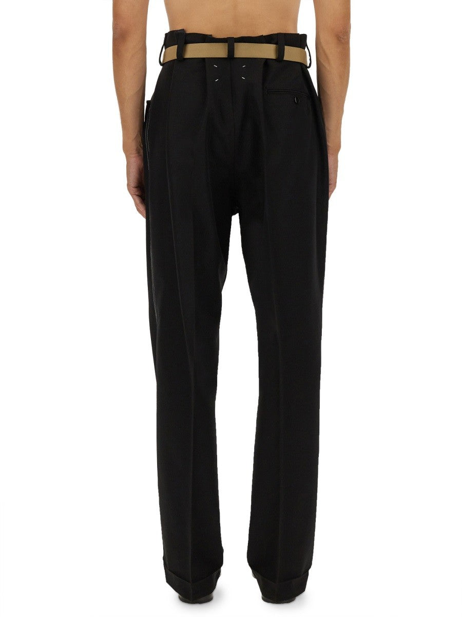 Maison Margiela PANTS WITH PLEATS AND BELT