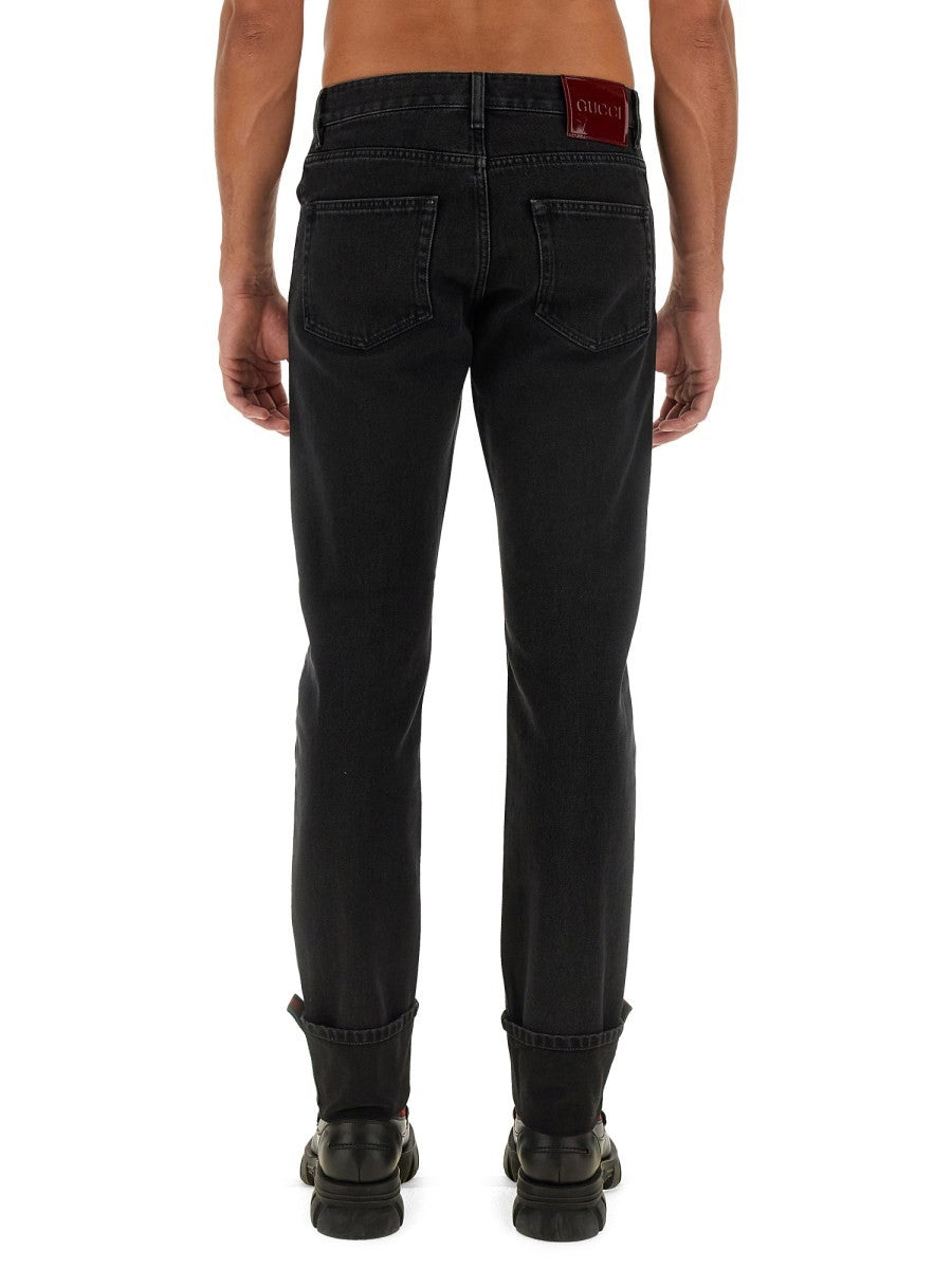 Gucci PANTS WITH WEB DETAILS