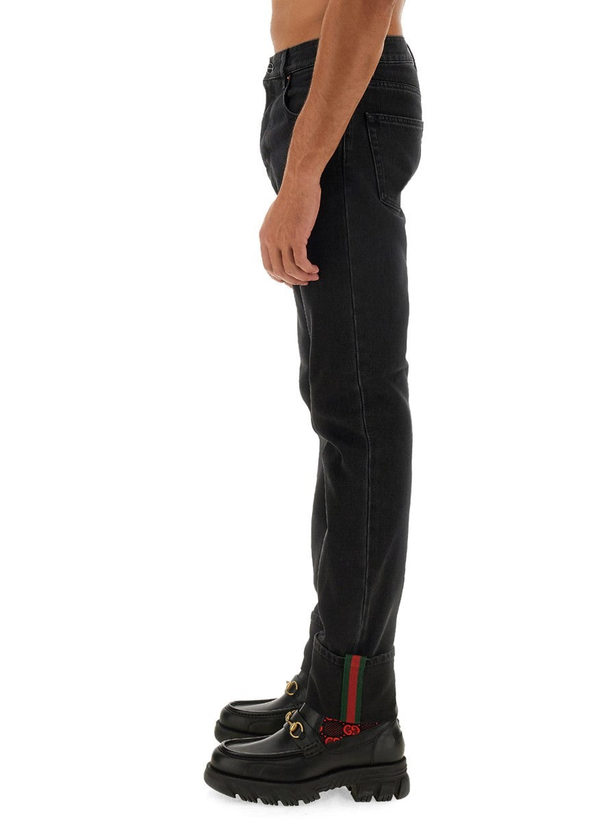 Gucci PANTS WITH WEB DETAILS