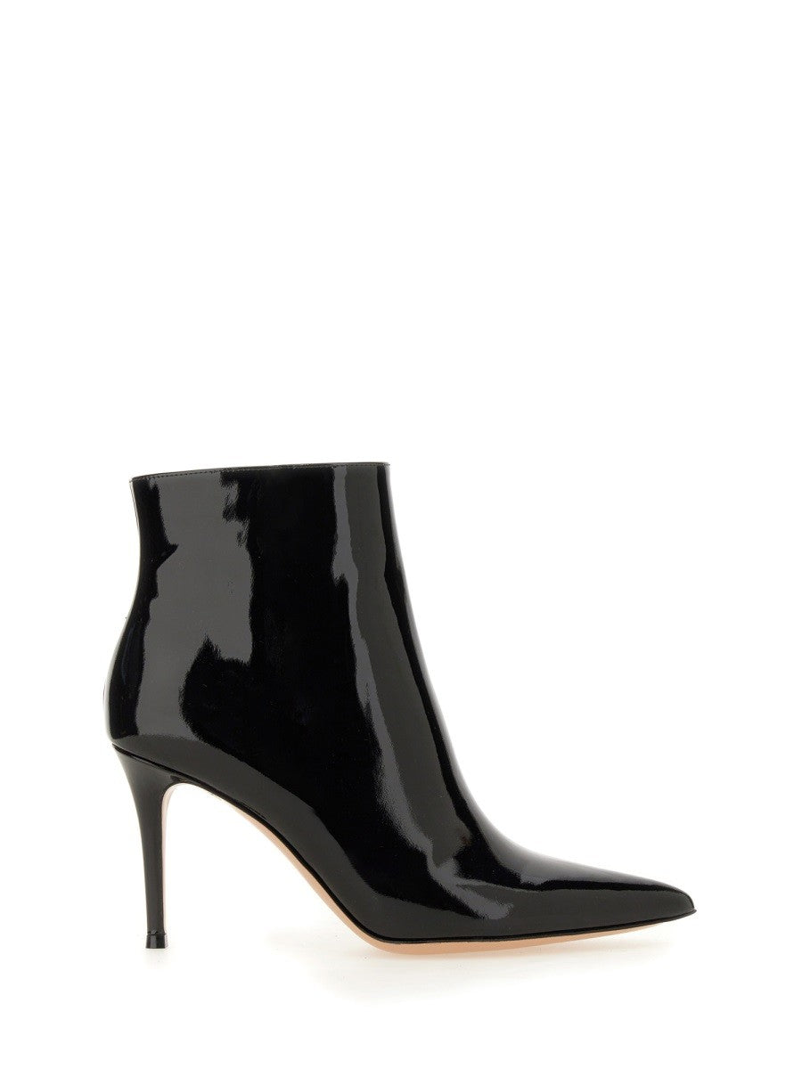 GIANVITO ROSSI PATENT LEATHER ANKLE BOOT