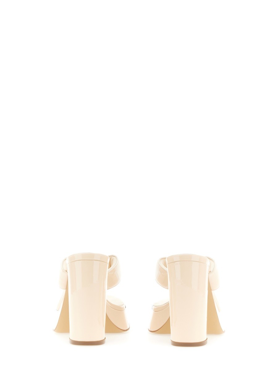 GIA BORGHINI PATENT SANDAL.