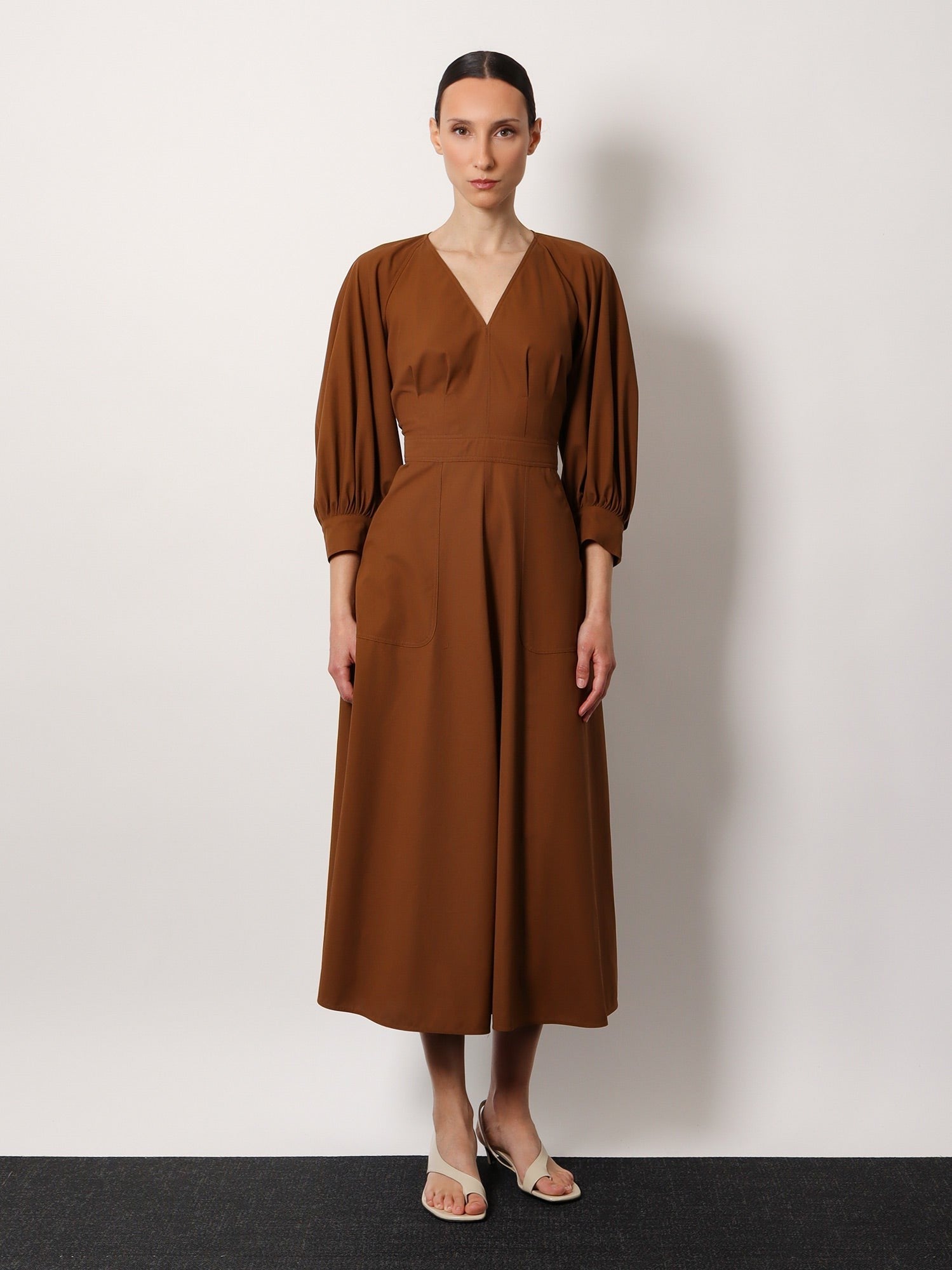 Max Mara Pedaggi cotton midi dress