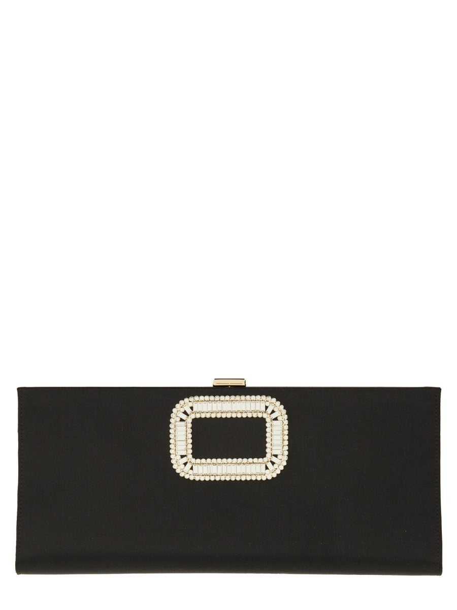 ROGER VIVIER "PILGRIM" BUCKLE CLUTCH BAG