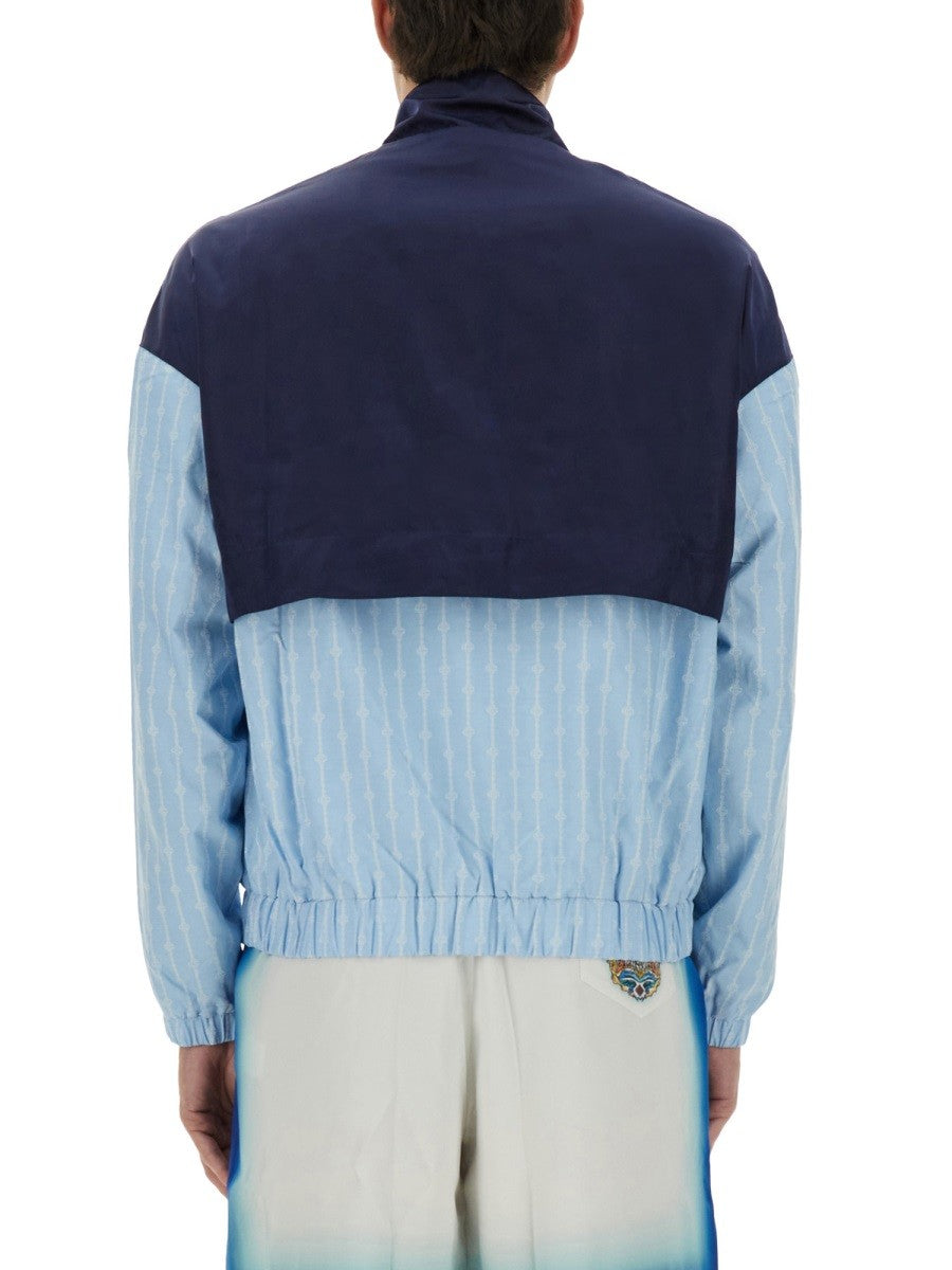 CASABLANCA "PINSTRIPE LAUREL" TRACK JACKET