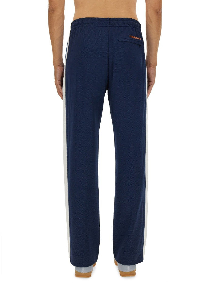 CASABLANCA PIQUE TRACK PANTS