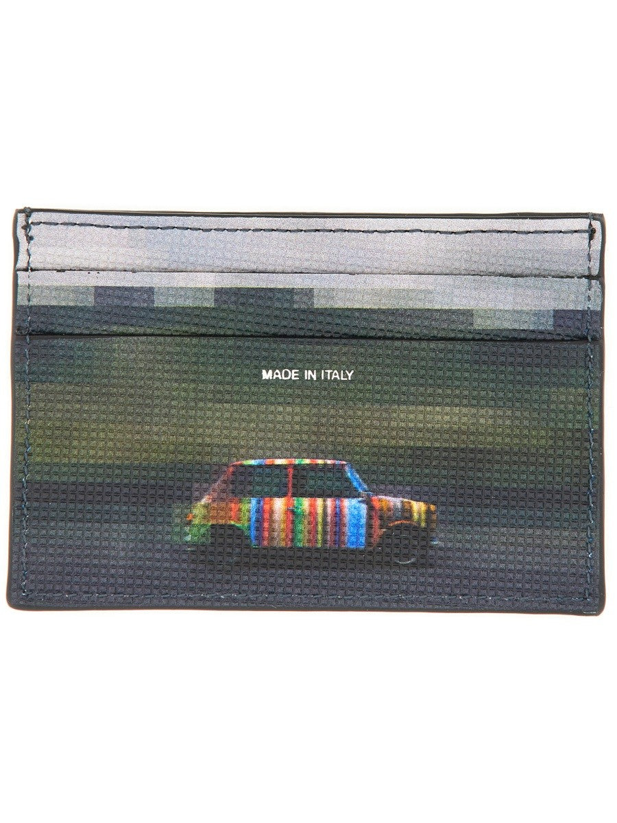 PAUL SMITH "PIXELATED MINI" CARD HOLDER