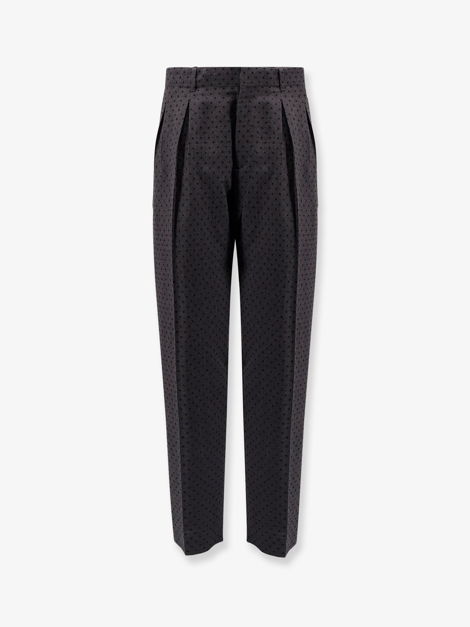 Dior Polka-dots virgin wool and alpaca jacquard trousers