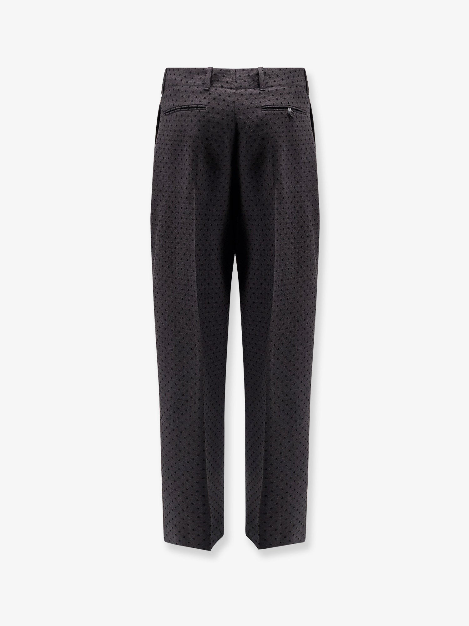 Dior Polka-dots virgin wool and alpaca jacquard trousers