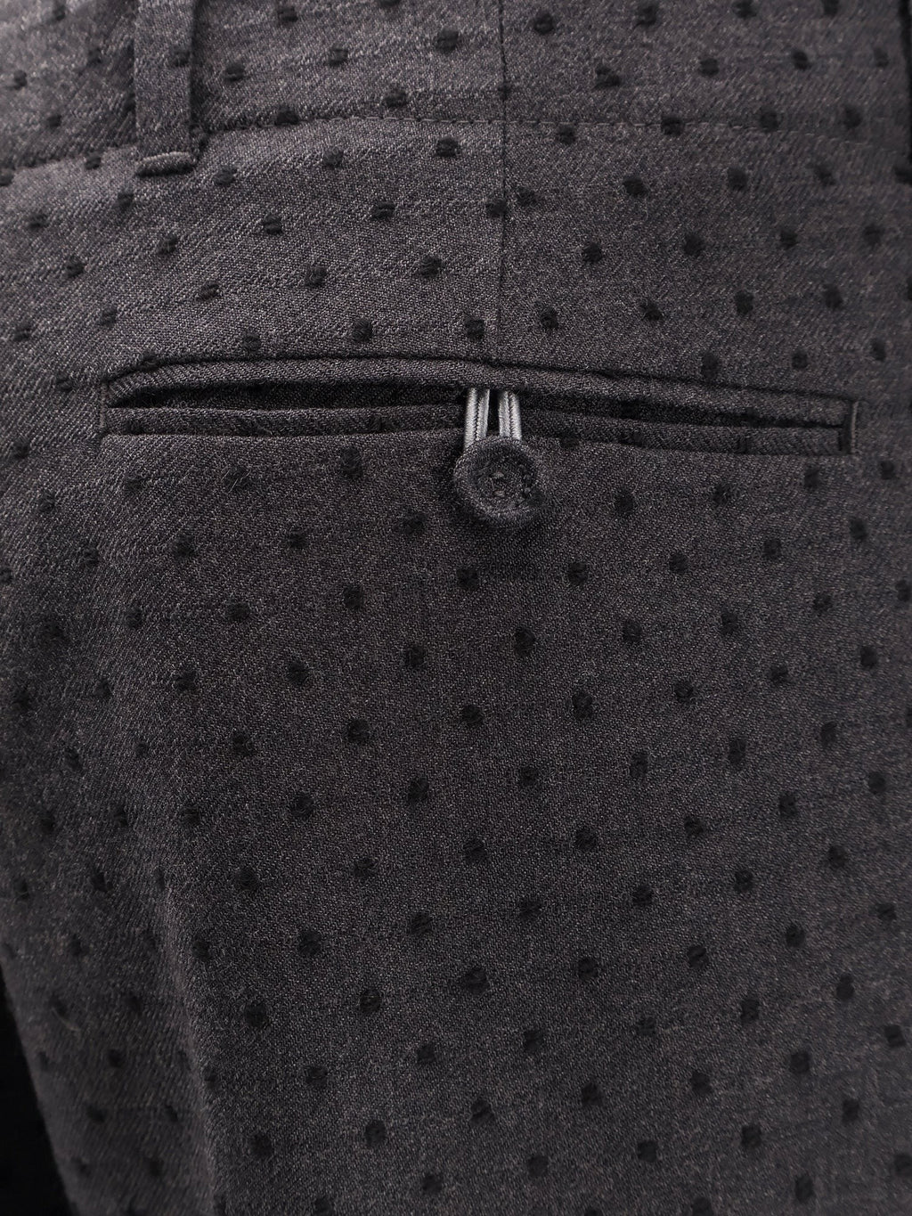 Dior Polka-dots virgin wool and alpaca jacquard trousers