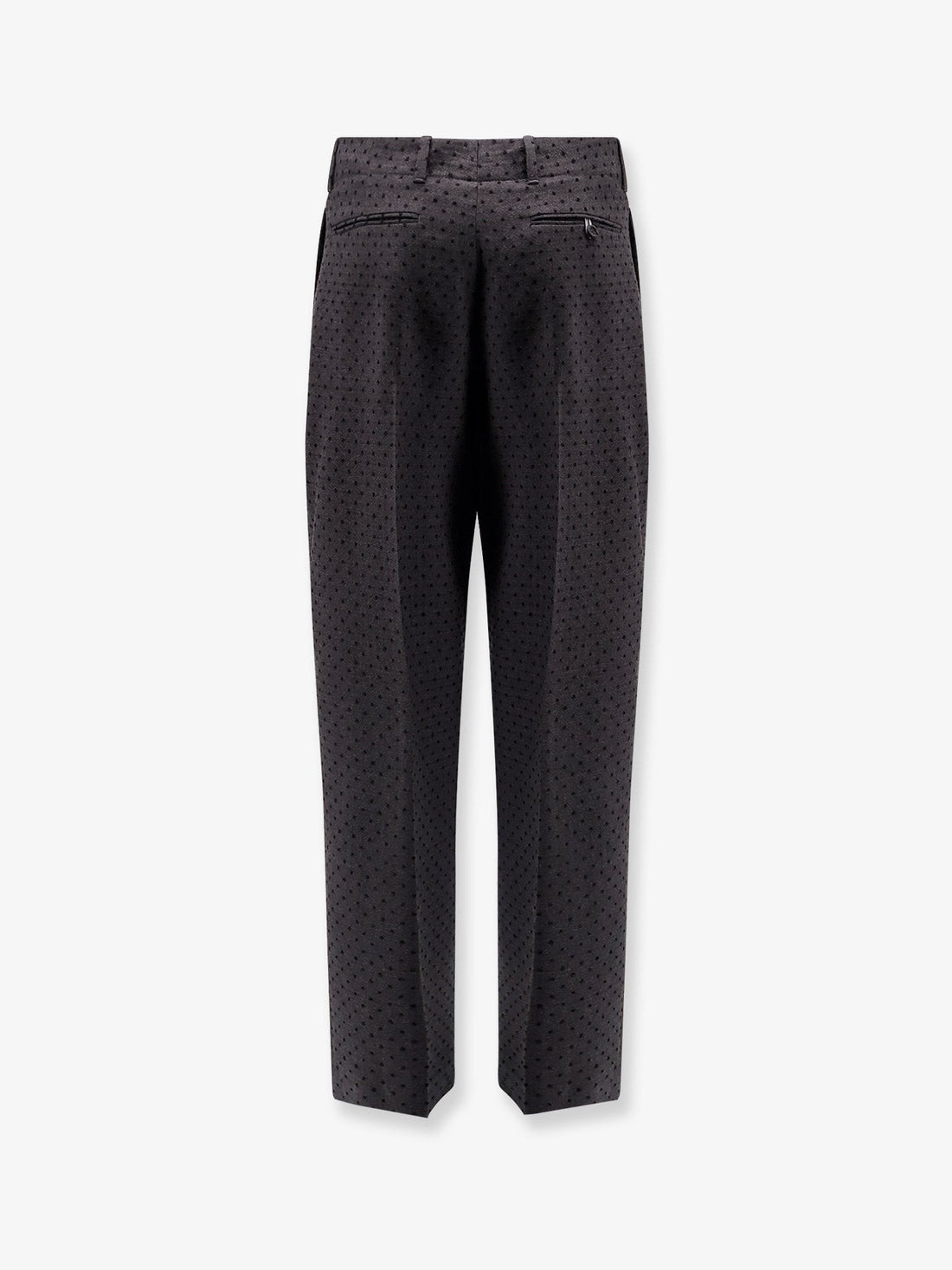 Dior Polka-dots virgin wool and alpaca jacquard trousers