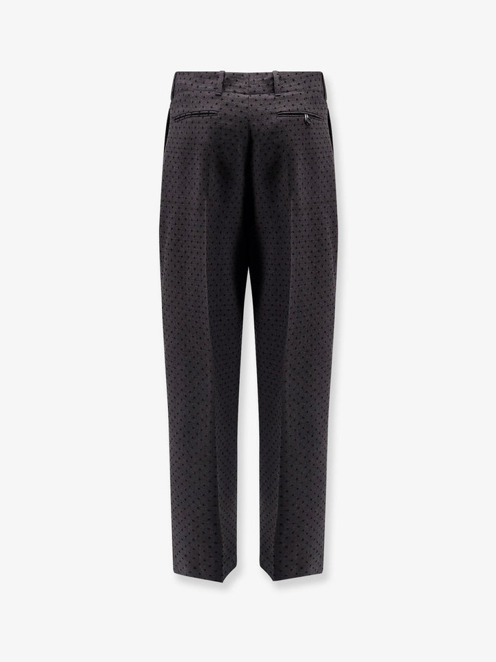 Dior Polka-dots virgin wool and alpaca jacquard trousers