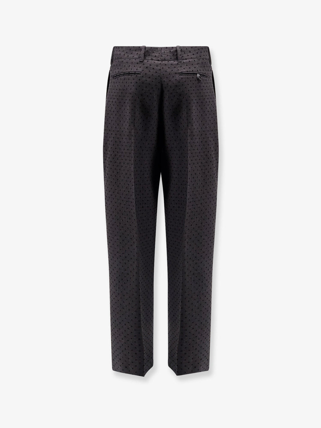 Dior Polka-dots virgin wool and alpaca jacquard trousers