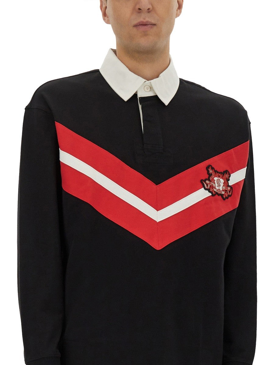 Hugo POLO SHIRT WITH COLLEGE STYLE LOGO