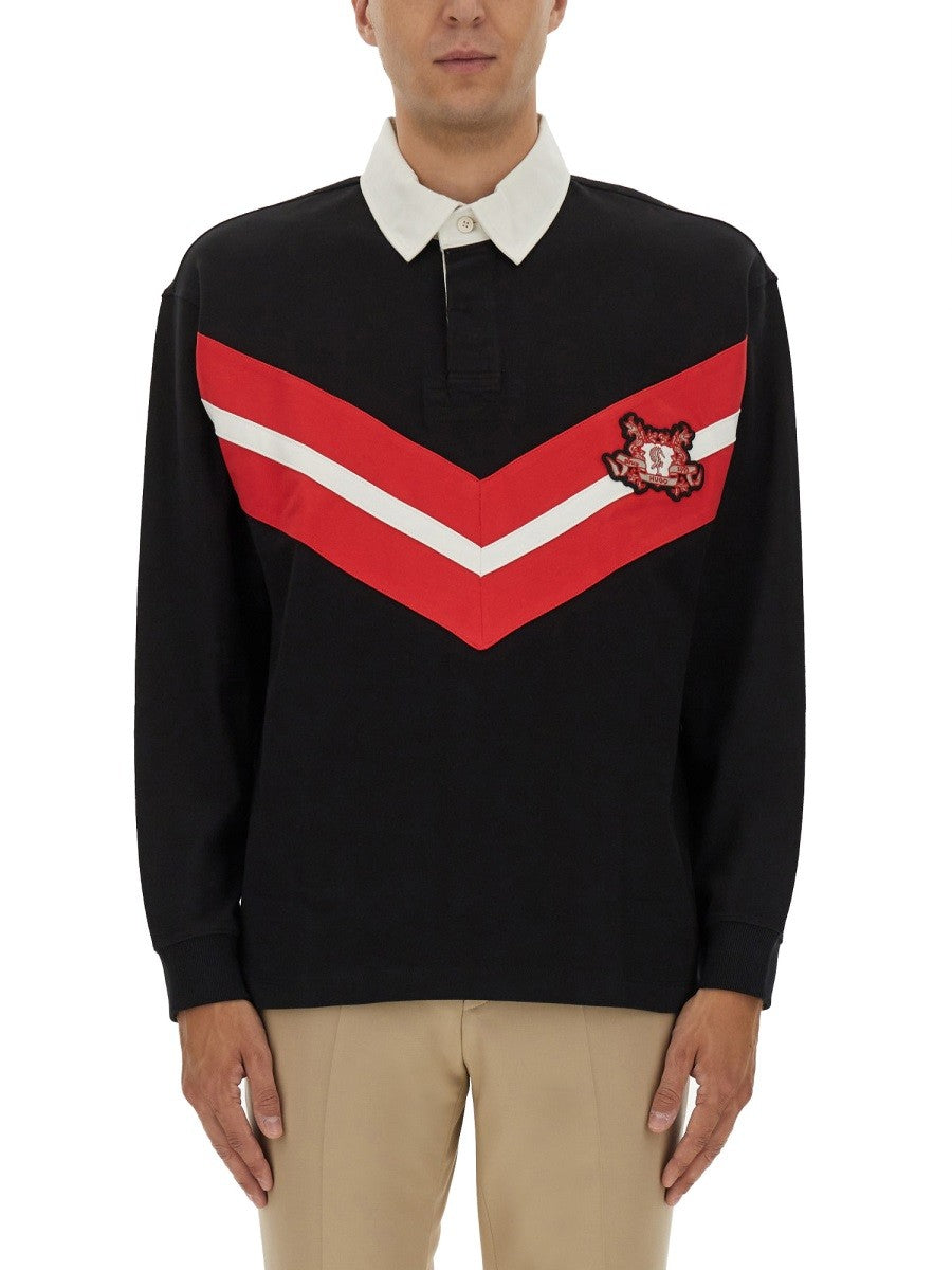 Hugo POLO SHIRT WITH COLLEGE STYLE LOGO