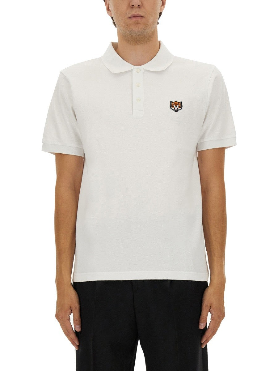 Kenzo POLO SHIRT WITH HAPPY TIGER EMBROIDERY