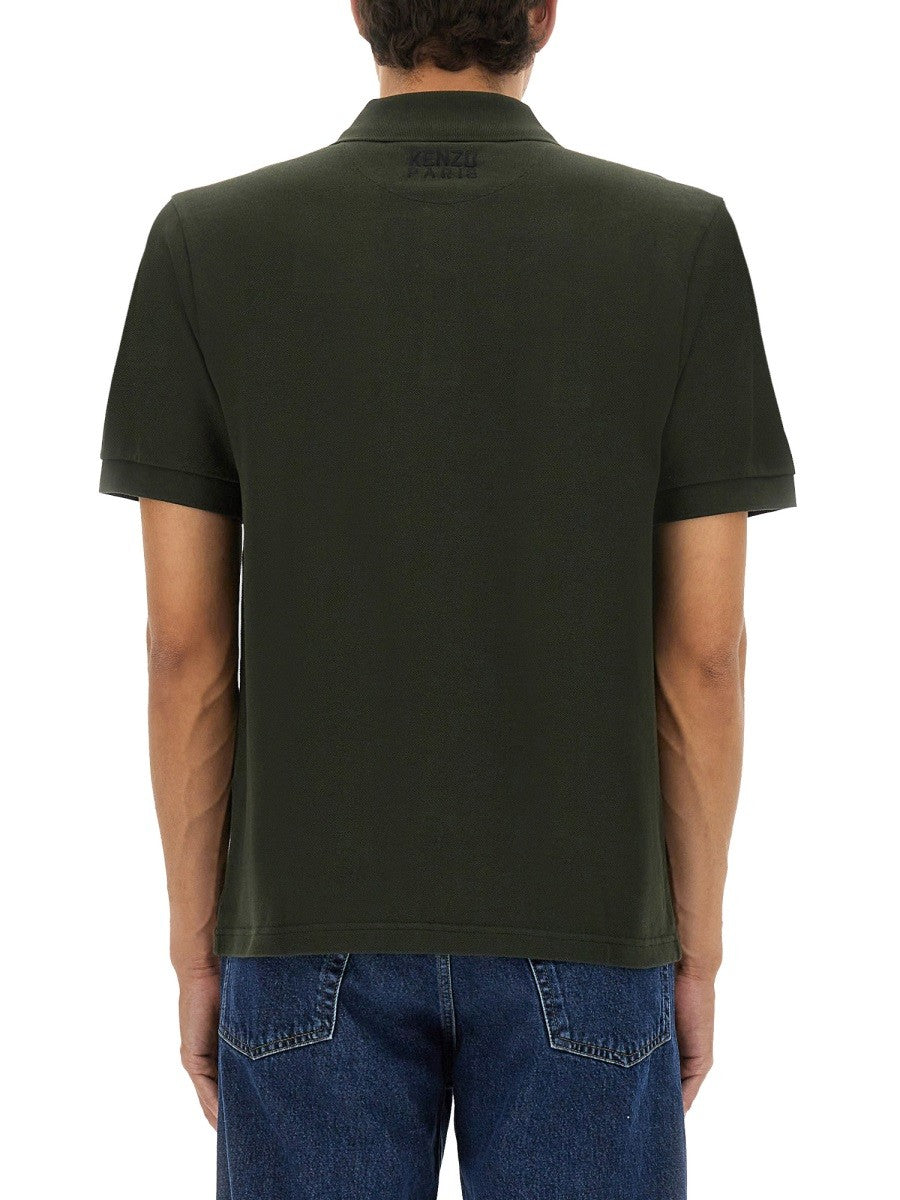 Kenzo POLO SHIRT WITH HAPPY TIGER EMBROIDERY