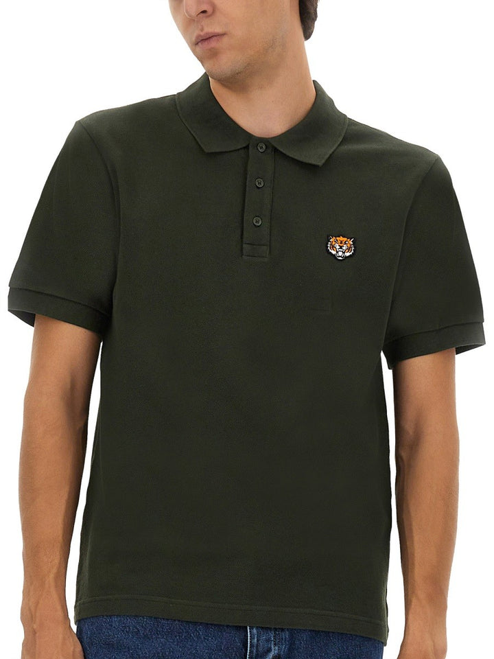 Kenzo POLO SHIRT WITH HAPPY TIGER EMBROIDERY
